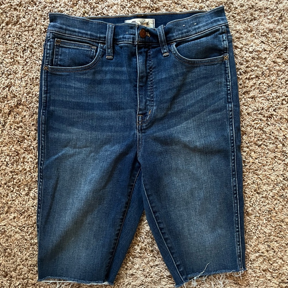 Madewell Women’s Roadtripper Biker Shorts denim size 28